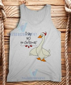 Duck Say No To Christmas Tank Top Adult Size S-2XL