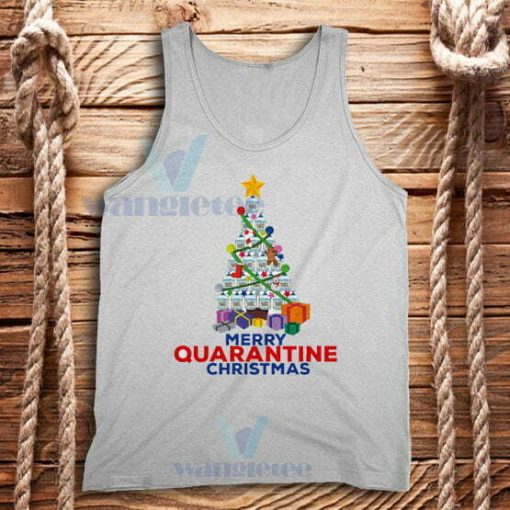 Merry Quarantine Christmas Tank Top Adult Size S-2XL