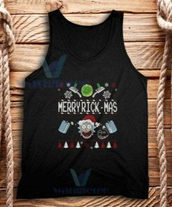 Merry Rickmas Christmas Tank Top Adult Size S-2XL