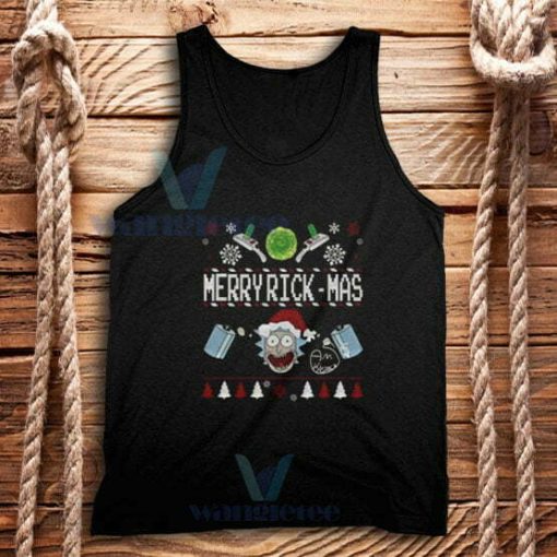 Merry Rickmas Christmas Tank Top Adult Size S-2XL