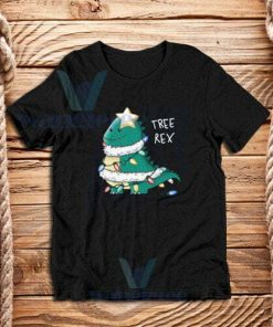 Tree Rex Christmas T-Shirt Unisex Adult Size S - 3XL