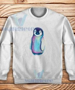 Colorful Chubby Penguin Sweatshirt Unisex Adult Size S-3XL