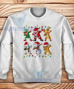 Dabbing Santa Elf Sweatshirt Unisex Adult Size S-3XL