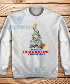 Merry Quarantine Christmas Sweatshirt Adult Size S-3XL