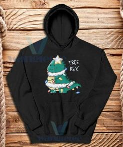 Tree Rex Christmas Hoodie Unisex Adult Size S-3XL