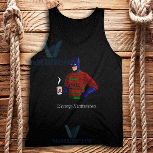 Batman Merry Christmas Tank Top Adult Size S-2XL