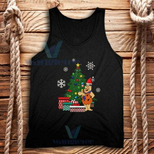 Fred Flintstone Christmas Tank Top Adult Size S-2XL