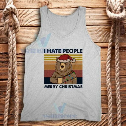 Hate People Christmas Tank Top Unisex Adult Size S-2XL