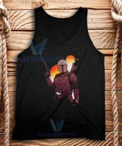 Vintage Mandalorian Art Tank Top Adult Size S-2XL