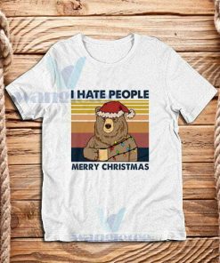 Hate People Christmas T-Shirt Unisex Adult Size S - 3XL