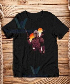 Vintage Mandalorian Art T-Shirt Unisex Adult Size S - 3XL