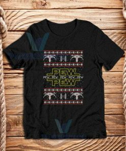 Pew Pew Christmas T-Shirt Unisex Adult Size S - 3XL