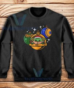 Christmas Baby Yoda Cute Sweatshirt Unisex Size S-3XL