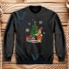 Fred Flintstone Christmas Sweatshirt Adult Size S-3XL