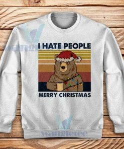 Hate People Christmas Sweatshirt Adult Size S-3XL