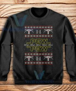 Pew Pew Christmas Sweatshirt Unisex Adult Size S-3XL