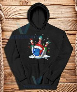 Bowling With Christmas Hoodie Adult Size S-3XL