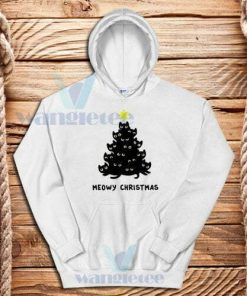 Cute Meowy Christmas Hoodie Adult Size S-3XL