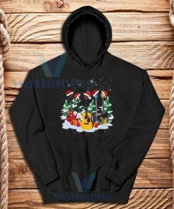 Guitar Hat Christmas Hoodie Adult Size S-3XL