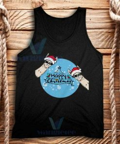 Christmas Llama Cute Tank Top Adult Size S-2XL