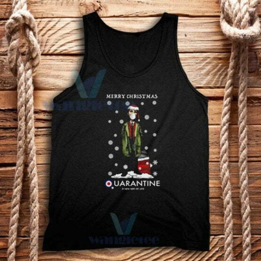 Merry Christmas Quarantine Tank Top Adult Size S-2XL