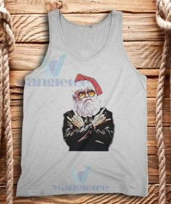 Rock N Roll Santa Christmas Tank Top Adult Size S-2XL