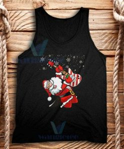 Santa Guitar Christmas Tank Top Unisex Adult Size S-2XL