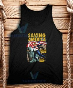 Trump Saving America Tank Top Adult Size S-2XL