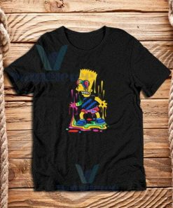 Trippy Bart Simpsons T-Shirt Unisex Adult Size S - 3XL