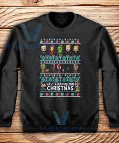 Cute Marvel Christmas Sweatshirt Adult Size S-3XL
