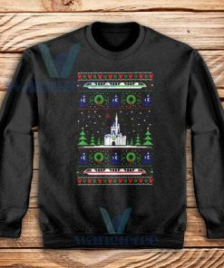 Magical Castle Christmas Sweatshirt Adult Size S-3XL