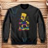 Trippy Bart Simpsons Sweatshirt Adult Size S-3XL