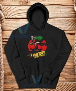 Christmas Santa Skater Hoodie Adult Size S-3XL