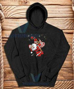 Santa Guitar Christmas Hoodie Unisex Adult Size S-3XL