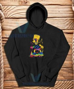 Trippy Bart Simpsons Hoodie Unisex Adult Size S-3XL