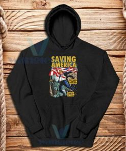 Trump Saving America Hoodie Unisex Adult Size S-3XL