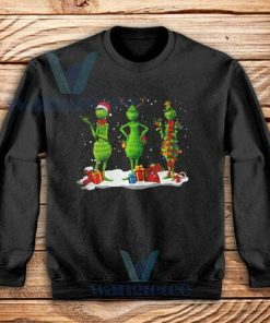 Grinch Merry Christmas Sweatshirt Adult Size S-3XL