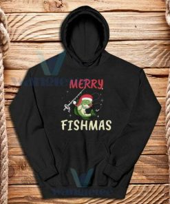 Xmas Merry Fishmas Hoodie Unisex Adult Size S-3XL