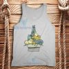 Cute Cat Christmas Tree Tank Top Adult Size S-2XL