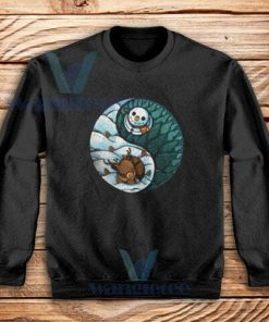 Ying Yang Winter Sweatshirt Unisex Adult Size S-3XL