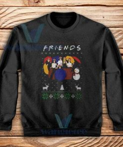 Friends Umbrellas Xmas Sweatshirt Adult Size S-3XL