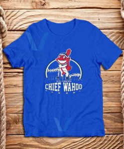 Chief-Wahoo-T-Shirt-Blue-Navy