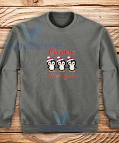 Christmas-Penguin-Sweatshirt-Grey