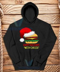 Holidays-With-Cheese-Hoodie-Black