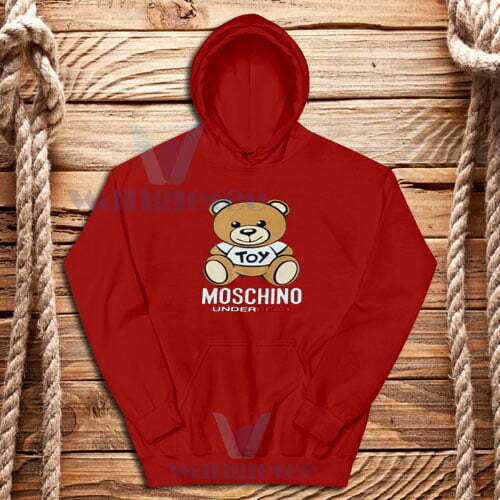 moschino red hoodie