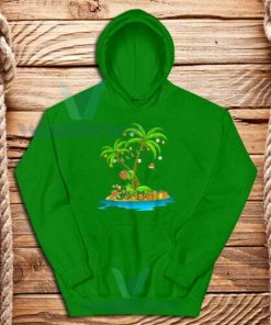 Palm-Tree-Tropical-Hoodie-Green