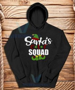 Santa's-Elf-Squad-Hoodie-Black