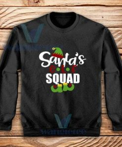 Santa's-Elf-Squad-Sweatshirt-Black