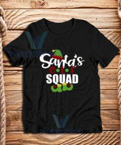 Santa's-Elf-Squad-T-Shirt-Black