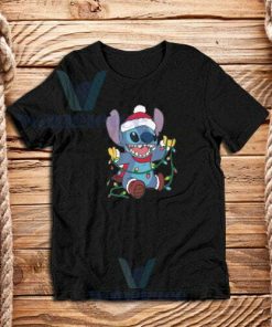 Stitch-Christmas-Lights-T-Shirt